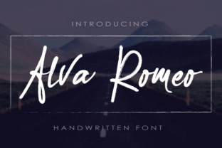 Alva Romeo: A Handwritten Font for Web Design