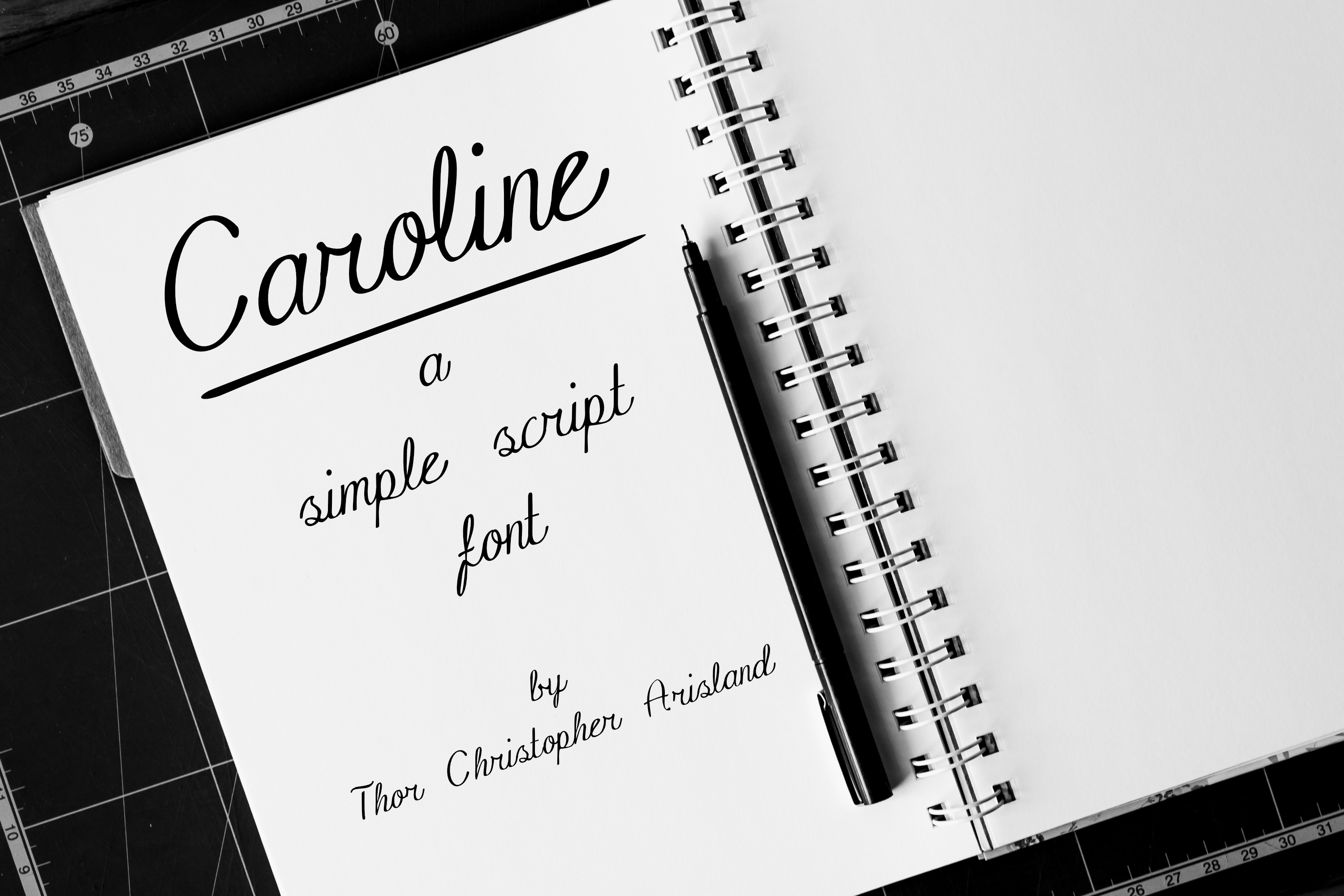 Caroline: A Clean Script Font for Clear Campaign Messages