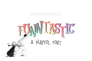 Funntastic Font: Playful Display Typeface for Crafters