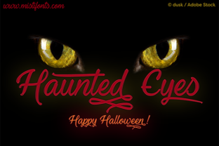 Haunted Eyes: The Perfect Font for Spooky Handmade Creations