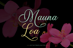 Mauna Loa Font: Elegant Script for Handmade Products
