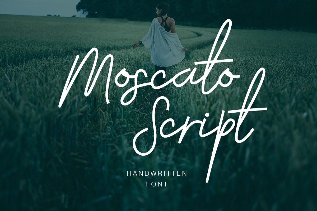 Moscato Font: Sharp Handwritten Type for Digital Campaigns