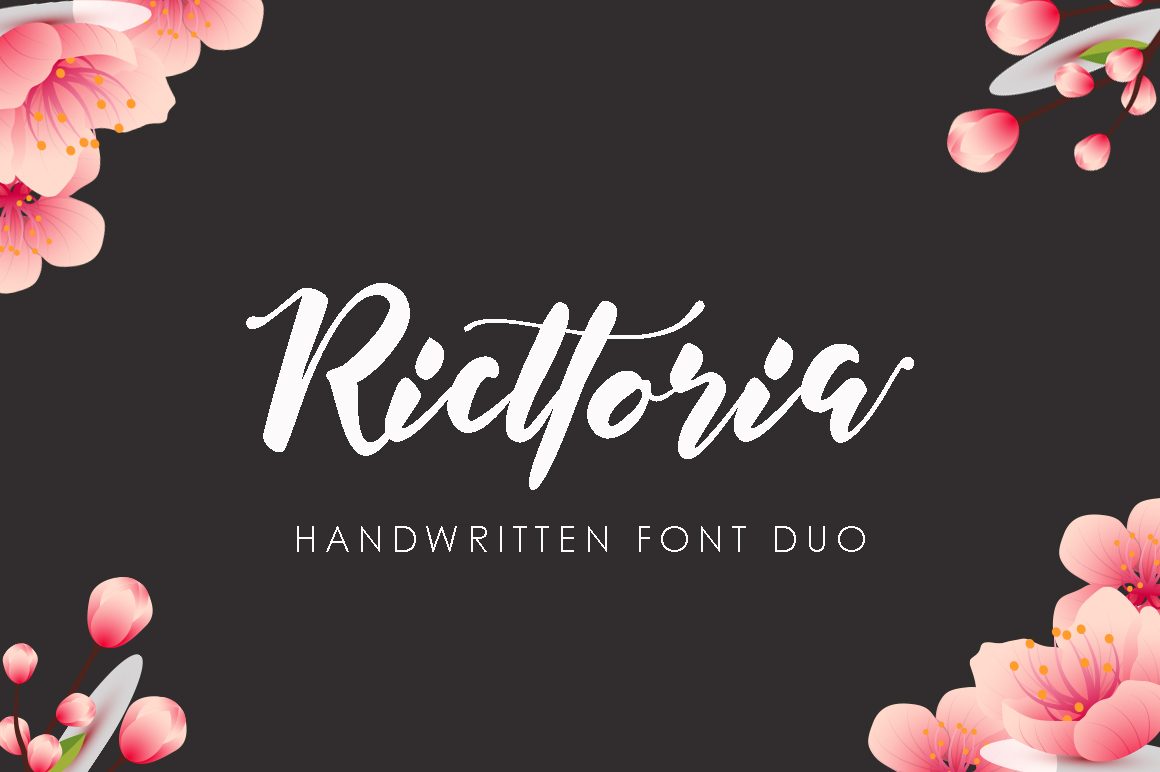 Ricttoria Font: A Handcrafted Typeface for Small Business Branding
