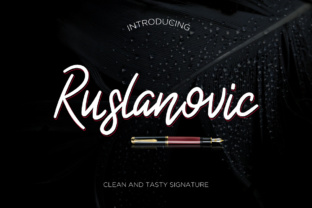 Ruslanovic Font: A Fresh Script for Editorial Design