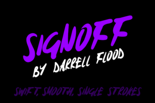 Signoff Font: A Swift Script Typeface for Web Design